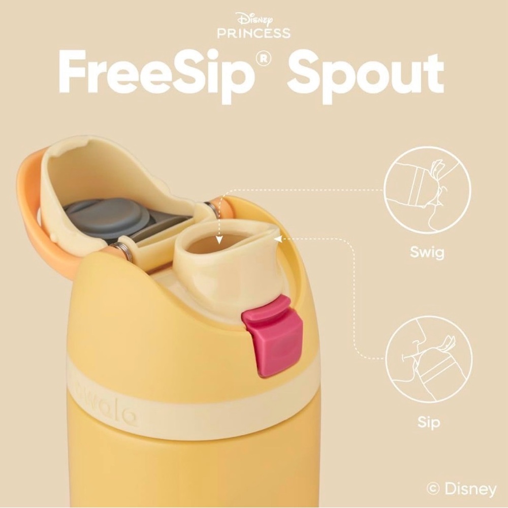 Owala peach and tan  Insulated Water Bottle - Picture 5 of 6